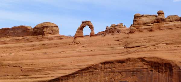 Wejście na punkt widokowy Upper Delicate Arch: Pogoda i pora roku