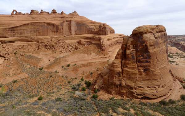 Punto di vista superiore dell'arco delicato