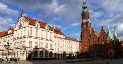 Een wandeling langs het marktplein in Wroclaw