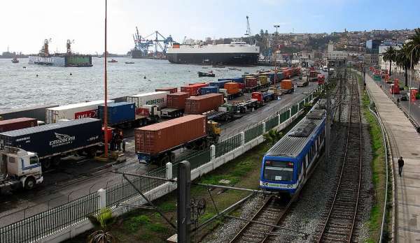 Port in Valparaiso