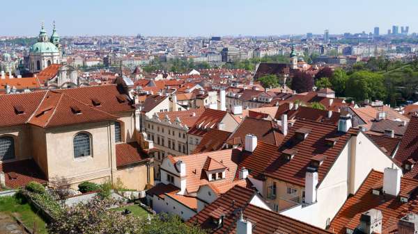 Prachtig uitzicht over Praag