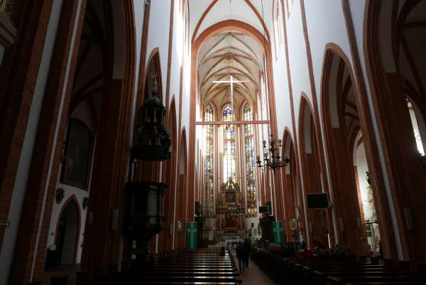 Interior of the basilica