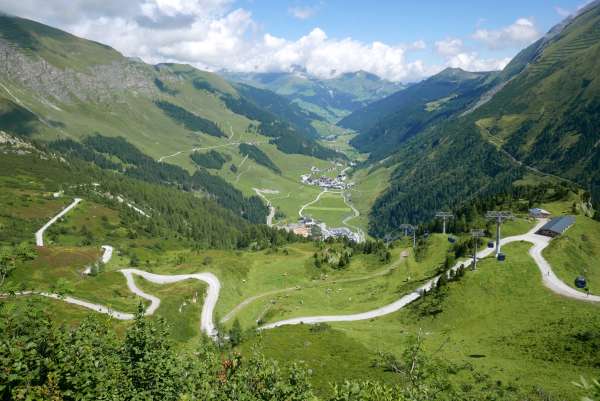 Herrliche Aussicht auf das Tal