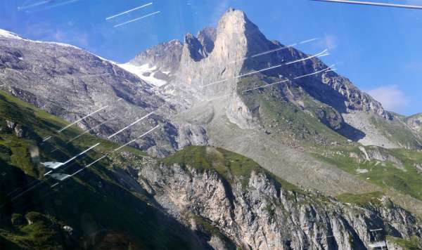 Vista sul taglio del ghiacciaio Lärmstange