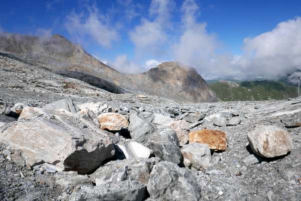 Le reste du glacier