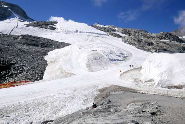 Vue sur les glaciers