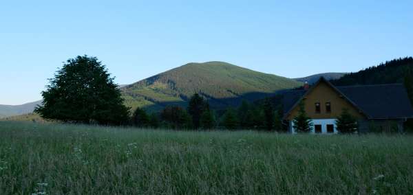 Podvečerní výhled na Velký Klín (1 178m)