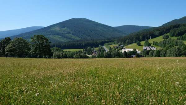 De vallei van de Červenohorský beek