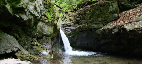 Cammina fino alle cascate di Nýznerovské