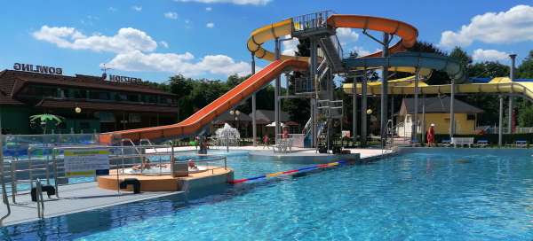 Visit to the Žamberk aquapark swimming pool: Accommodations