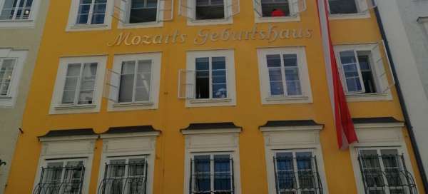 Mozart's birthplace: Accommodations