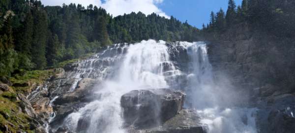 Grawa waterfall: Weather and season