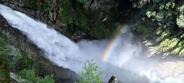 Untersulzbach waterfall: Weather and season