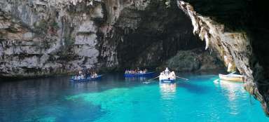 Melissani cave lake tour