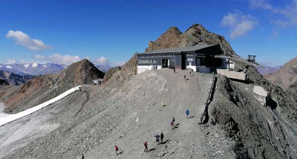 Uitzicht op de Schaufeljoch