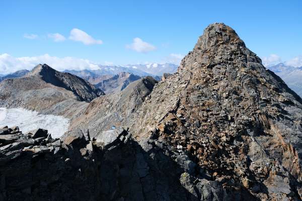 Blick auf die Ötztaler Alpen