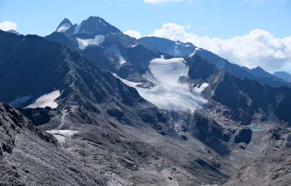 Uitzicht op de Zuckerhütl