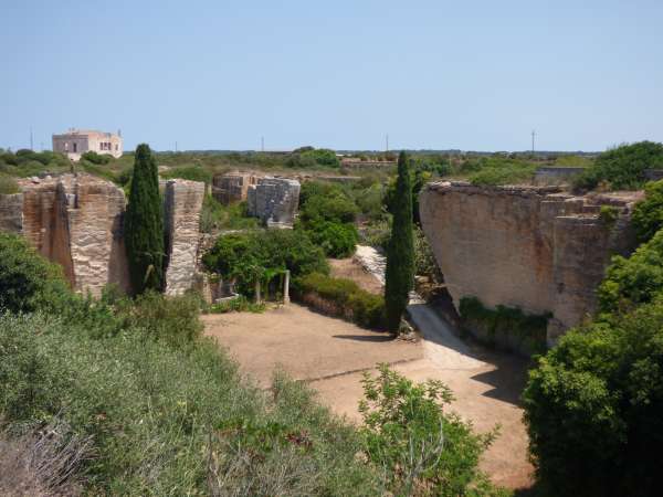 Parte antigua de la cantera