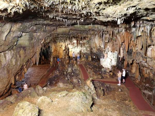 La parte alta della Grotta di Drogarati