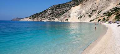 Viagem à praia de Myrtos