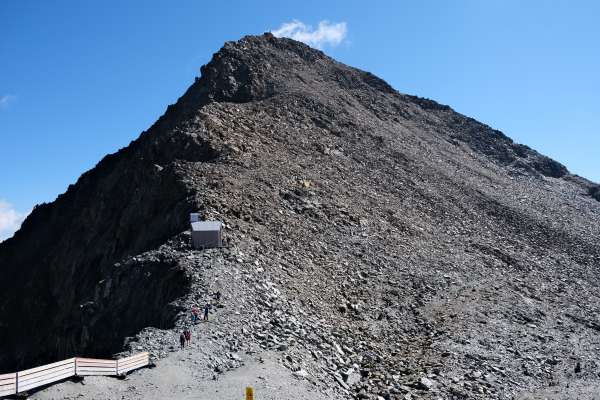 Widok na Schaufelspitze (3332 m)