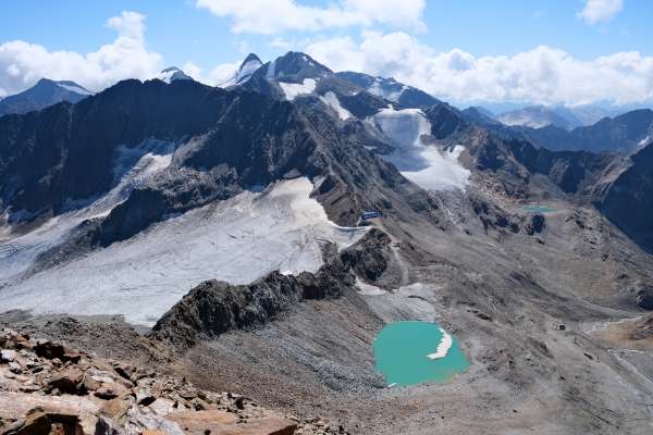 Uitzicht op de Zuckerhütl