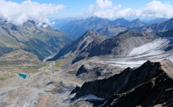 Vista del valle de Stubai