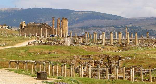 Blick auf den Tempel der Artemis