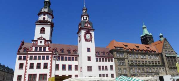 Stadhuis in Chemnitz: Weer en seizoen