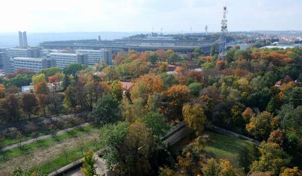 Blick auf das Stadion Great Strahov