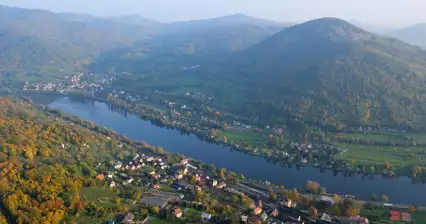 Vuelo en globo sobre las tierras altas centrales de Bohemia