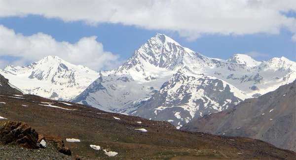 Uitzicht op de Himalaya vanaf Zinzig Bar