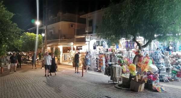 The main street in Skala