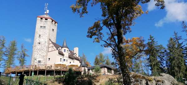 Ein Ausflug auf die Höhe von Liberec: Unterkünfte