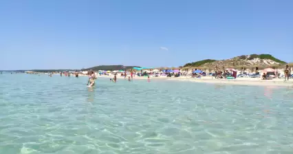 손보우 해변에서 휴식