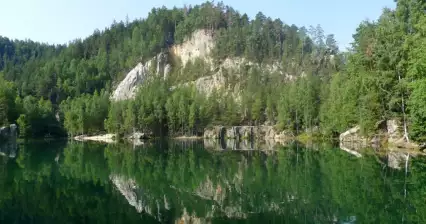A classic view of Lake Pískovna