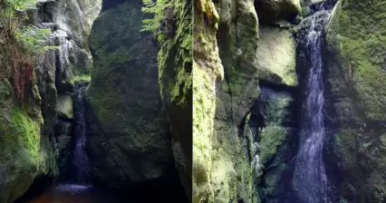 Little Adršpaš waterfall