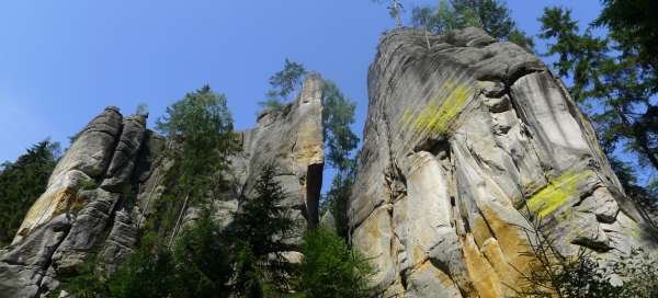 The most beautiful places of the Adršpašské rocks