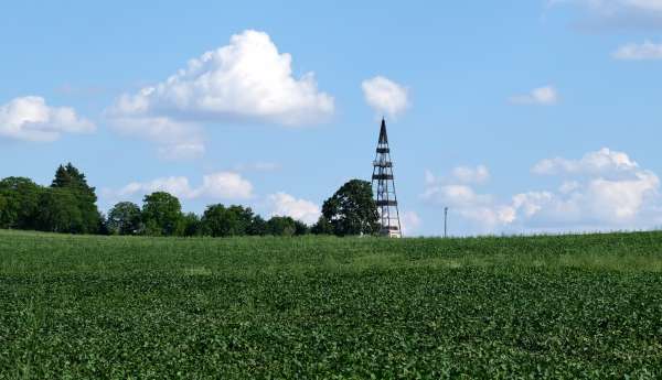 Čížovka 瞭望塔的景色