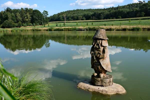 Estatua de hombre de agua