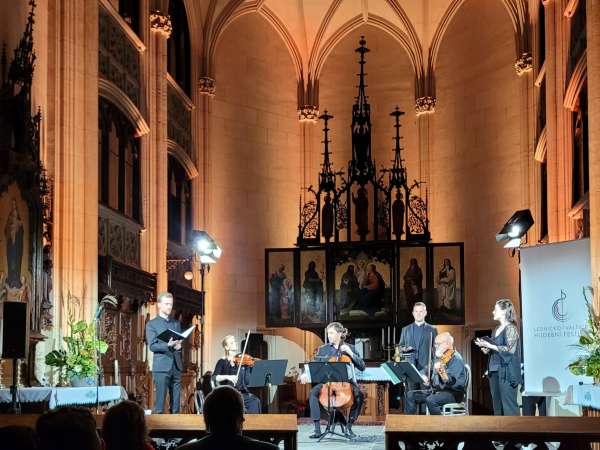 Konzert im Innenraum der Kirche St. Jakub Starší in Lednice