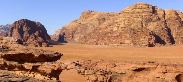 The most beautiful places in the Wadi Rum desert