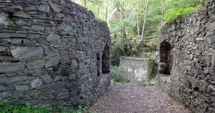 Le rovine del castello in rovina di Kostelec