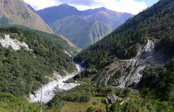 Vista del cañón de Kali Gandaki