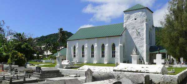 Old church with cemetery