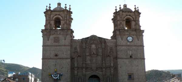 Cathedral in the city of Puno: Weather and season