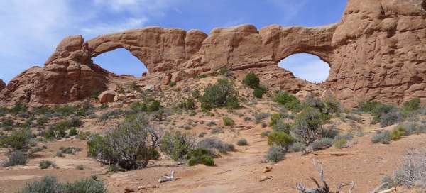 Arco de ventana norte y arco de ventana sur