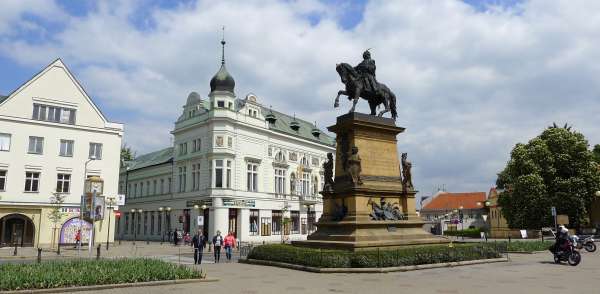 Monument voor koning George in Poděbrady