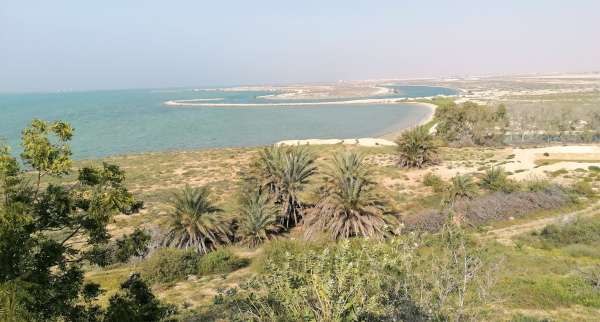 Gezicht op het emiraat Umm Al Quwain