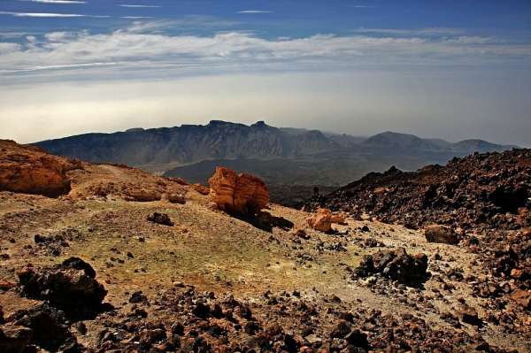 Sob o pico do Teide